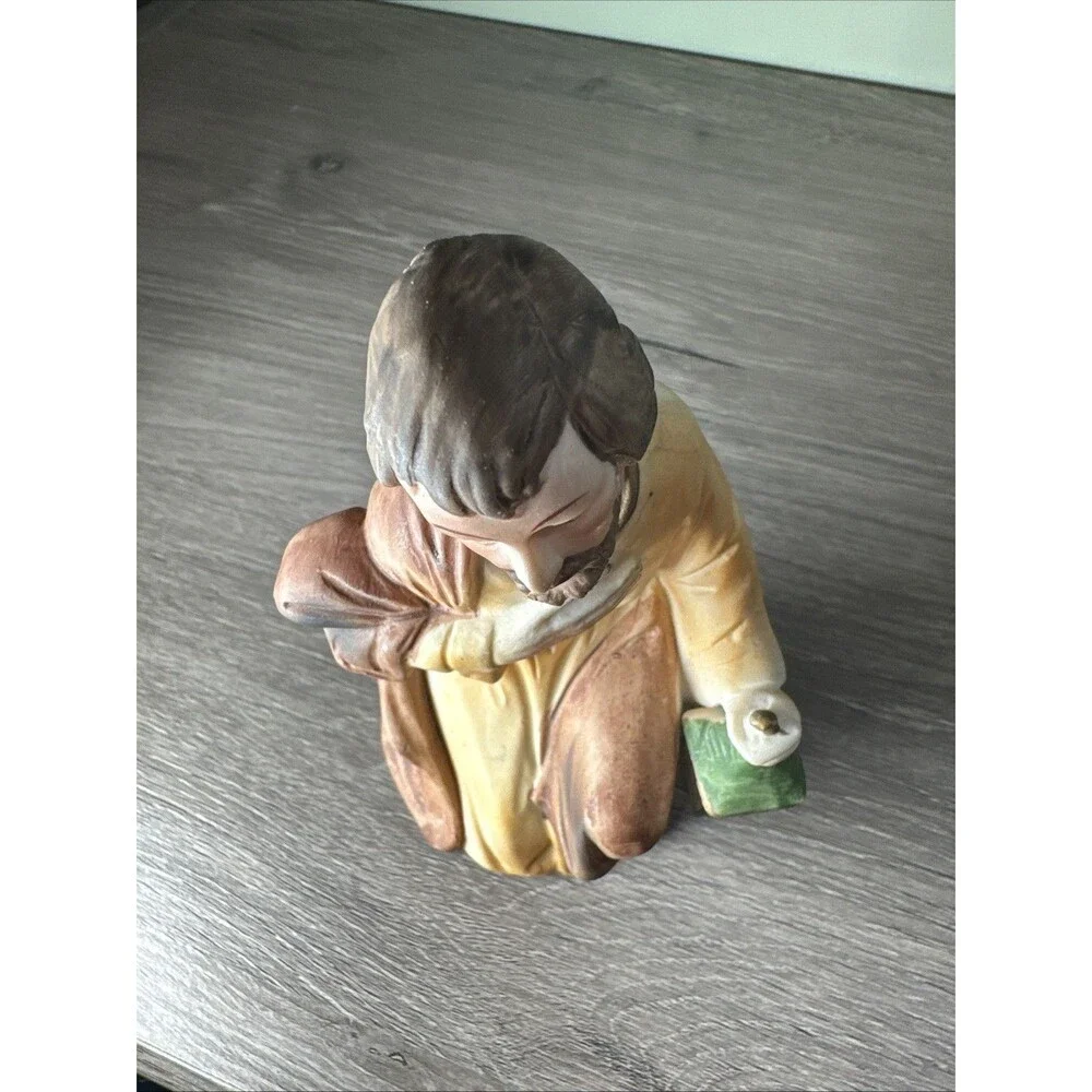 Vintage HOMCO Nativity Joseph Figurine Porcelain 6” #5253 Christmas